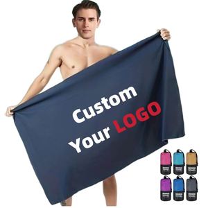 Portable <b>Quick</b>-<b>Dry</b> Woven Polyester Ultra-fine Fiber <b>Towel</b> for <b>Beach</b> Sports Travel & Camp Soft and Strong Water Absorption - Product Image 1