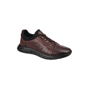 Chaussures de marche confortables pour hommes en cuir véritable M271-1 de haute qualité, style sportif, automne-hiver, antidérapantes, à lacets, semelle EVA - Product Image 2