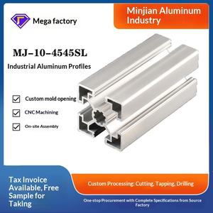 Industrial Aluminum Profile Factory in Stock 4545sl European Standard Aluminum Profile 6063-T5 Silver White Aluminum Oxide - Product Image 1