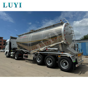 יצרן מותאם אישית כל מיכל אבקה אלומיניום טריילר 45 cbm יבש bulker מלט מלט יבש - Product Image 2