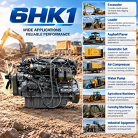 Moteur diesel turbocompressé ISUZUS 6HK1 212 kW 284 CV 2000 tr/min pour excavatrice, chargeuse, machines de construction, équipement industriel