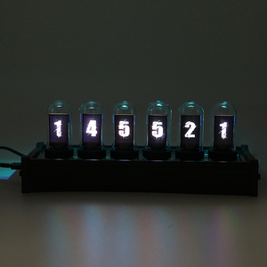 Đồng Hồ Nixie Để Bàn Kỹ Thuật Số Ống Giả Phát Sáng LED Kỹ Thuật Số Phong Cách Cổ Điển Thiết Kế Mới 2021 - Product Image 5