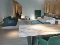 Design italien de luxe minimaliste intérieur tufté maison modulaire salon sectionnel cuir tissu canapé pour salle à manger projet de villa