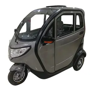 China fornecedor totalmente fechado 3 roda carro scooter elétrico triciclo