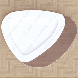 Banc de patio extérieur en fibre de verre, design moderne, durable, mobilier de parc contemporain, capacité 2 personnes - Product Image 4