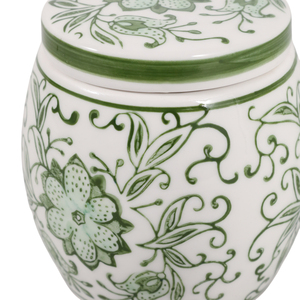 Candela profumata decorativa con coperchio, stile chinoiserie con decorazioni floreali a forma di vite, per soggiorno, camera da letto e bagno. - Product Image 5