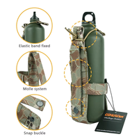 Pochette tactique portable pour bouteille, porte-bouteille Molle, support de bouteille d'eau tactique réglable EDC pour sac de chasse