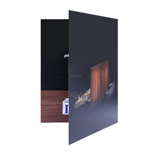 Cartelle Portadocumenti A4 Personalizzate con Logo in Rilievo <span class=keywords><strong>e</strong></span> Tasche per Documenti <span class=keywords><strong>e</strong></span> Biglietti da Visita, Cartella in Carta Premium - Product Image 2