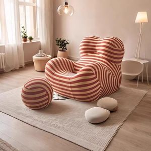 Sillón Mama UP5 con Otomana, Réplica a Rayas del Icónico Sillón Mama Italiano, Conjunto de Taburete de Bola, Sillón Lounge UP5 y UP6 2025 - Product Image 3