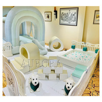Aire de jeux intérieure pour enfants château gonflable et équipement d'amusement intérieur carrousel de jeu doux équipement de location de fête en mousse pour enfants
