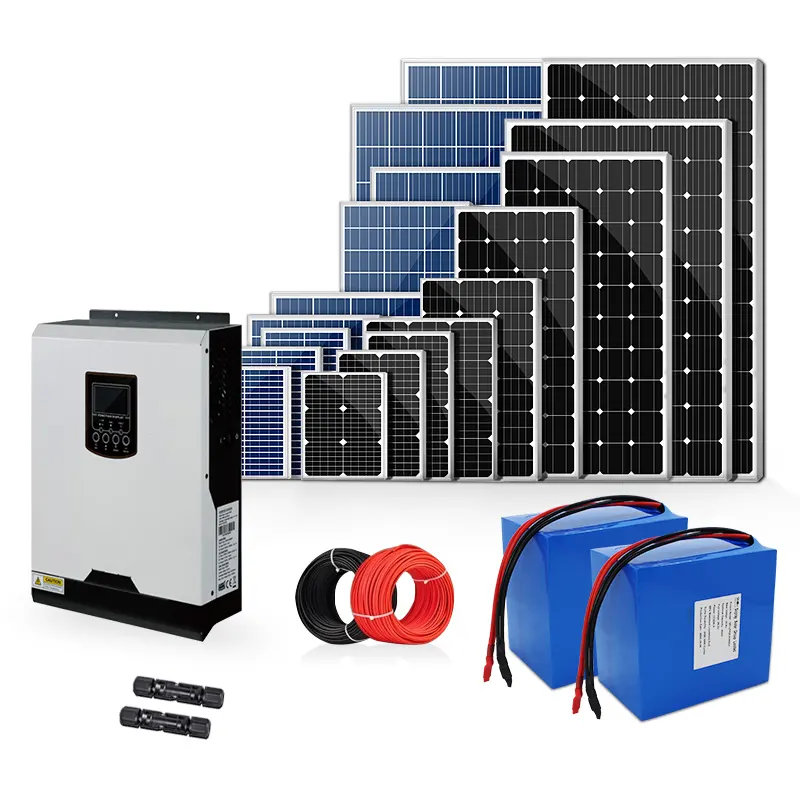 Manufacturer Customized 2KW 3KW 5KW 8KW 10KW 12KW Complete Set for Home Solar Energy System