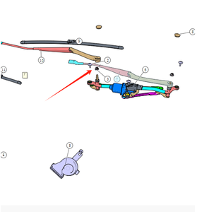 Meistverkaufter Hauptwischerarm OE C385F271801-0400 Changan Deep Blue SL03 Autoteile ECE R26 Zertifiziert Geräuscharm ≤50dB Mengenrabatt - Product Image 6