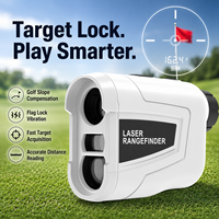 Télémètre laser de golf professionnel avec objectif 6X, rechargeable Type-C, fonction Pin Lock, vibration, compensation de pente, modes vitesse, hauteur et angle