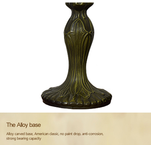 مصباح طاولة زجاجي ملون بتصميم عباد الشمس على الطراز الاسكندنافي، إضاءة <span class=keywords><strong>LED</strong></span> عتيقة للمنزل والبار، 20 سم - Product Image 6