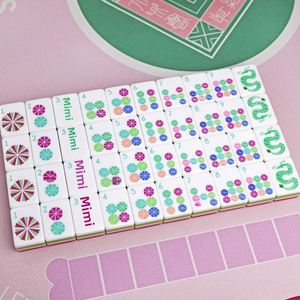Ensemble de Mahjong Américain en Acrylique Cristal Fuchsia Premium, 166 Tuiles de 30mm, Kit de Jeu de Luxe pour Soirée en Famille, Cadeau Premium - Product Image 3