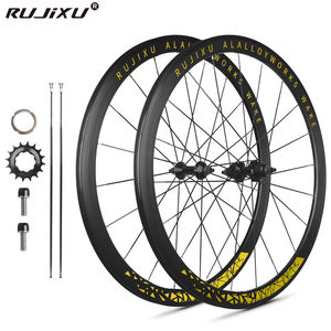 軽量700C固定ギア自転車ホイールセットアルミ合金クリンチャーロードバイクホイールVブレーキシステム付き - Product Image 1