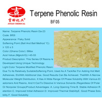 Resina fenólica de terpeno BF05, viscosidad estable y buena solubilidad, resina fenólica de terpeno para adhesivo de pintura a prueba de óxido