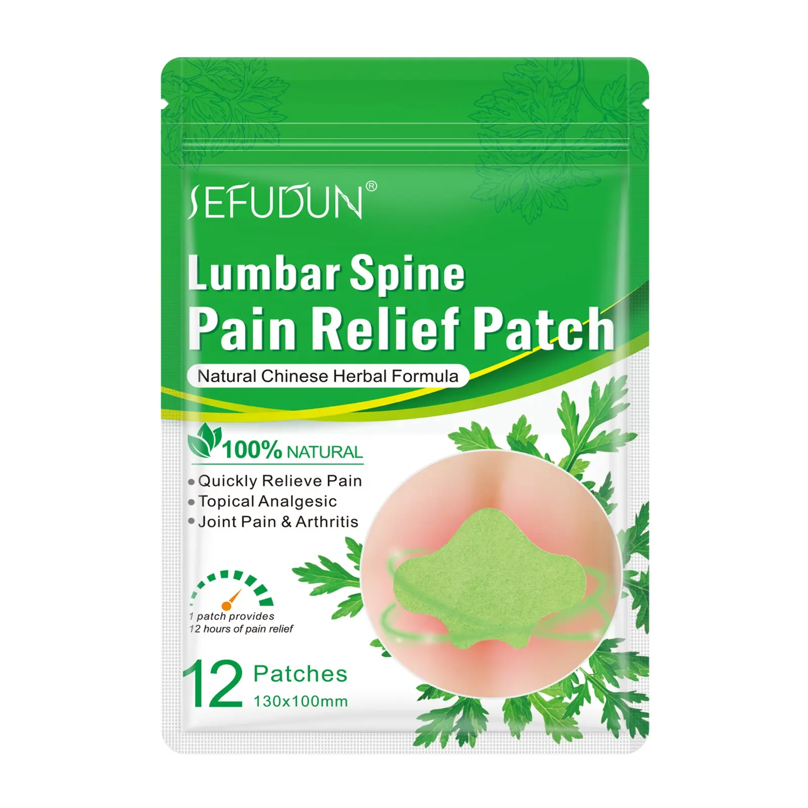 OEM Private Label Best seller Health Natural Wormwood Herbal Pain Relief gesso Care Heat Back lombare Pain Relief patch