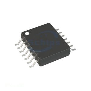 Components Electronic Manufacturer Channel TS944IPT 14 TSSOP (0.173", 4.40mm Width) Chip IC OPAMP GP 4 CIRCUIT 14TSSOP - Product Image 1