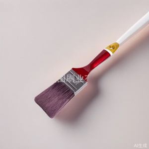 Brocha Plana para Pintar de 13-19mm con Fibra PET, Mango de Abedul, Transparente Rojo Vino, Origen Zhenjiang, Soporte OEM - Product Image 1