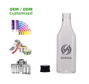 Botellas de alcohol PET personalizadas de 200ml, contenedores transparentes para whisky, ron, <span class=keywords><strong>Pisco</strong></span>, licores Premium con etiquetas - Product Image 3