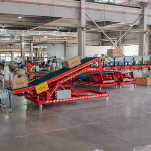 Automatische variabele snelheid elektrische aanhangwagen vrachtwagen container auto laad- en losband met telescopische transportband en CE-keurmerk - Product Image 1