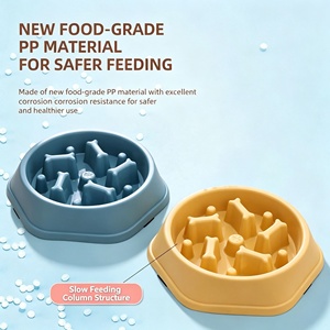 Bol anti-étouffement pratique pour animaux de compagnie, bol anti-renversement pour chiens de taille moyenne et grande, Golden Retriever, Teddy, chat - Product Image 1