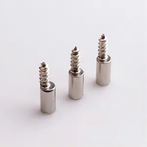 Custom M5*15mm Carbon Steel Nickel Plated Cup Head Slot Self Tapping Threaded Eccentric Screw