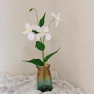 Fleurs d'<span class=keywords><strong>iris</strong></span> artificielles au toucher réel, longues tiges en PU, bouquet réaliste, parfait pour la décoration de la maison, les mariages, les bureaux, les fêtes, la photographie - Product Image 3