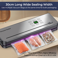 75kPa 120W 30cm 4L/min coupe-sac tuyau externe sec humide cuisine alimentaire machine sous vide soudeuse emballage alimentaire