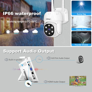 2025 Srihome NVS009 + 8 * IPC030 Wifi NVR 10.1 pollici schermo LCD 1080P 8 canali Wireless sicurezza CCTV NVR KIT sistema di sorveglianza - Product Image 5