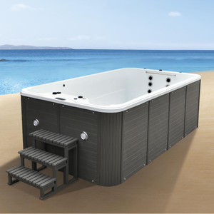 Spa de jardin <span class=keywords><strong>jacuzzi</strong></span> au design innovant, baignoires spa à remous avec trop-plein, bain à remous extérieur de 3,9 m, spas et salles de sauna - Product Image 2