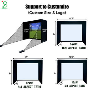 Las más populares redes de recinto de simulador de <span class=keywords><strong>Golf</strong></span> de 10x9 pies con pantalla de impacto HD para práctica de columpio de <span class=keywords><strong>Golf</strong></span> <span class=keywords><strong>en</strong></span> interiores y exteriores - Product Image 3