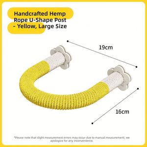 Perchoir pour perroquet en corde de chanvre écologique et plastique - Design moderne/classique pour accessoires de cage à oiseaux - Product Image 6