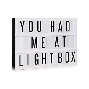 แบตเตอรี่และสาย USB Powered วันวาเลนไทน์ LED A4 ตัวอักษร Cinema Lightbox