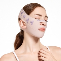 Ceinture de levage du visage Bandage Anti-rides Face Band V Line Lifting Mentonnière Chin Up Patch Double Menton Réducteur