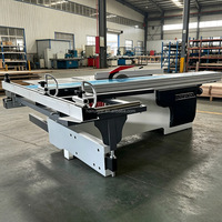 Scie à table coulissante industrielle neuve pour le travail du bois, cadre robuste, table coulissante de 3,2 m, coupe précise pour meubles et panneaux de bois