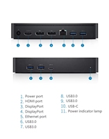 Pièces d'ordinateur D6000 pour station d'accueil Dell USB-C pour ordinateurs portables à double écran