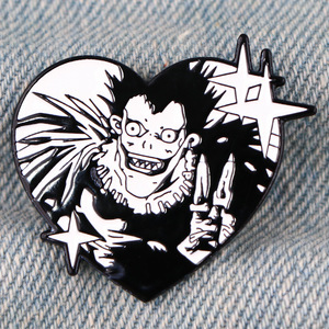 5CM <span class=keywords><strong>Death</strong></span> Note dessin animé Baji Ba Ji recueillir Anime alliage Badge broche broche - Product Image 2