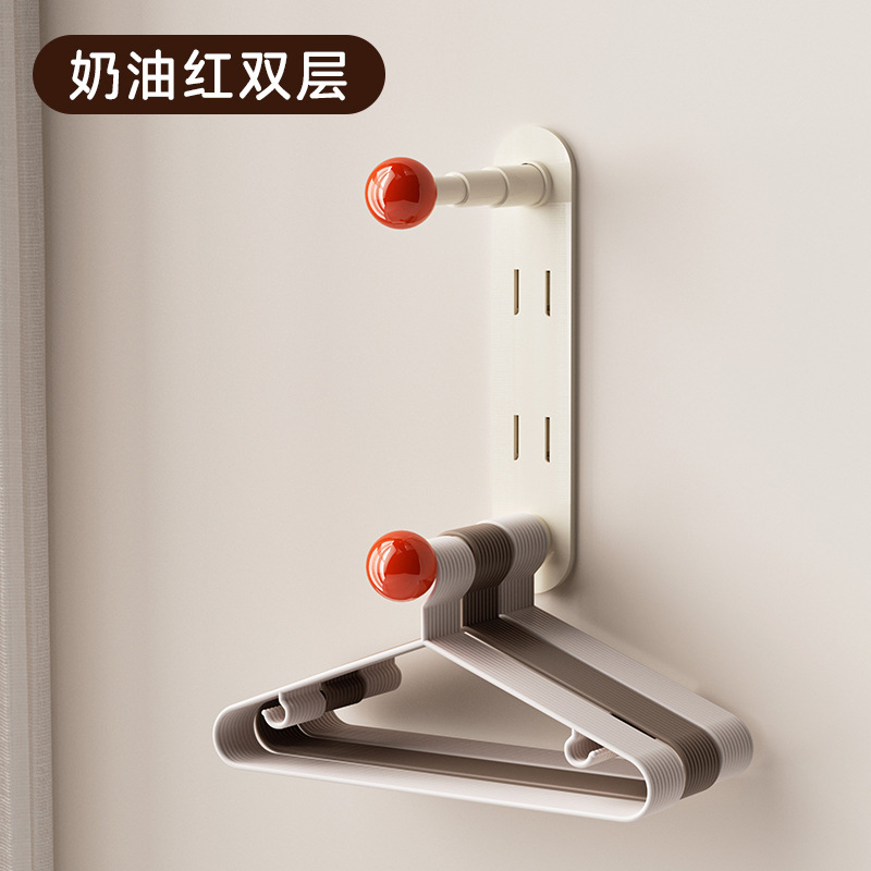 Double-layer cream red - can be used horizontally or vertically