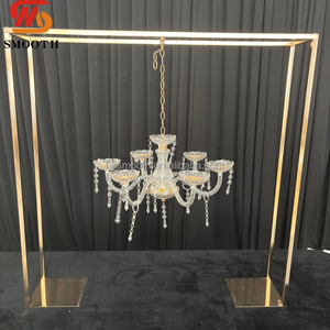 SMOOTH Crystal Chandelier With Water <b>Drop</b> Glass Pendant Elegant <b>Lighting</b> Prop For Wedding <b>Ceiling</b> Decor - Product Image 3