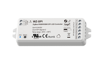 Contrôleur LED SPI RGB/RGBW RF ZigBee WZ-SPI 5-24VDC avec contrôle par application Tuya et variateur pour bande LED à pixels