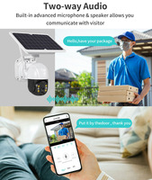 Cámara de Seguridad IP Inalámbrica ICSEE, Energía Solar Inteligente, Wifi 2.4G, Batería, PTZ, Exterior, Tipo Domo, 3MP