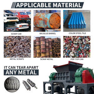 Yüksek Kaliteli Küçük Oyun Makinesi Jetonu Çift Şaftlı Giysi Tekstil Atık Parçalayıcı Makinesi 2 Elektrik Motorlu Pompa Dişlisi Yüksek Güç 22KW - Product Image 2