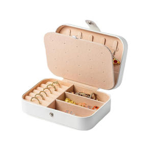 Top svendita 2025 in pelle Mini portagioie a maglia fiore 2 strati per Makeup Cosmic Case Bag - Product Image 5