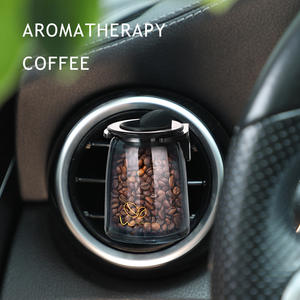 Difusor de aroma de granos de café para coche, clip para ventilación, fragancia de 10 ml y 20 ml para el interior del vehículo, eliminador de olores decorativo - Product Image 1