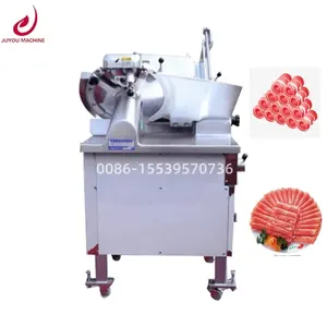 JUYOU Electric Commercial Stainless Steel Lamb Roll Bacon Slicer Cutting Frozen Meat Slicing Machine