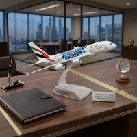 Modèle d'avion en alliage A380 de 16 cm, édition Emirates Expo, avion de passagers statique, objet de collection pour présentation sur bureau