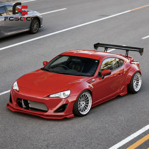 Kit de Carrocería para Toyota GT86 Subaru BRZ 13-19, Estilo <span class=keywords><strong>Rocket</strong></span> <span class=keywords><strong>Bunny</strong></span> V1, FRP, Alerón Delantero, Guardabarros, Faldones Laterales, Difusor Trasero - Product Image 3