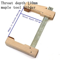 Hand-Made Hard Maple Wood Iron Deep Throat Clamp Guitar Hard Maple Solid Wood F Woodworking Fixture